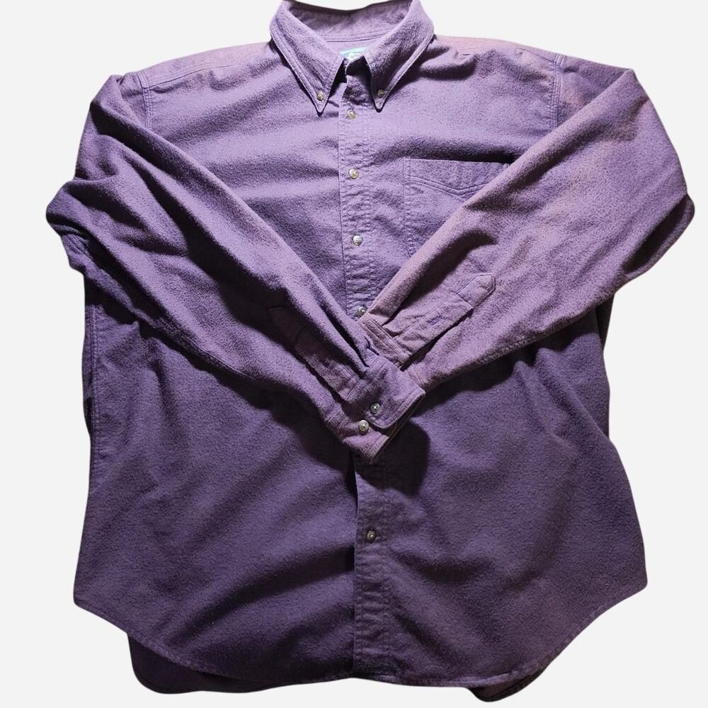 Woolrich faded purple button up shirt shacket size XL